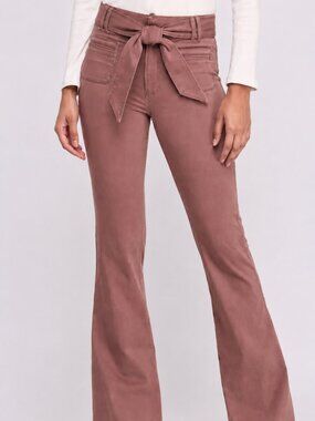 EXPRESS High-Waisted Tie Belt Bell Flare Pants – Size 14R